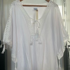 Gorgeous Boho chic top by Anna Kosturova. Cotton fabric and hand made designer